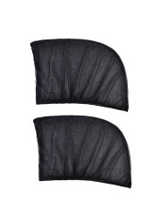 2 Pack Universal Car Side Window Sun Shades UV Shades Anti Mosquito Net Curtain for Sedan SUV MPV 125*60cm