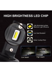 M2 Car LED Headlight H4 H7 H1 H8 H11 9005 Hb3 9006 Hb4 9012 H27 Low Beam High Beam Lens Led Lamp H4 H7 Turbo Motorcycle Led Bulb