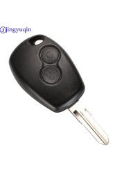 jingyuqin 2 Buttons Remote Key For Renault Duster Modus Clio 3 Twingo Dacia Logan Sandero Kangoo 433MHz PCF7947/7946/4A Chip