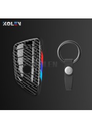 Carbon Fiber Car Remote Key Case Shell Cover Fob For BMW X3 X5 X6 F30 F34 E60 E90 F10 E34 E36 F20 G30 F15 F16 1 2 3 4 5 7 Series