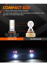 Celite 5202 H11 H10 9006 PSX24W 881 Canbus Fog Light Bulbs LED 5000LM 12W 6000K 3000K LED Fog Light DRL Bulbs Auto Fog Lamp