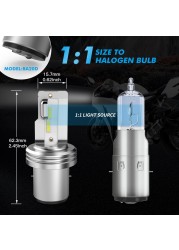 Bevinsee BA20D LED Motorcycle Headlight H4 Led Moto Bulbs 12V 3000LM 36W 6000K White High Low Beam Motorcycle Headlamp
