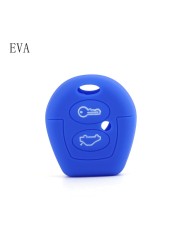 Silicone Smart Key Case Cover For Volkswagen Polo Golf Passat Bora Sharan Skoda Octavia Fabia Seat Corboda Leon Ibiza