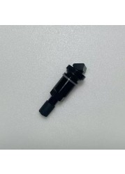 TPMS-43H TPMS Tire Pressure Sensor Valve Black Metal Valves Wheels for Mercedes Audi Jaguar Land Rover Volkswagen Volvo Honda