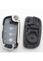 XIEAILI OEM Modified Flip Folding Remote Key Fob Shell Cover For Hyundai I30/IX35/Verna For Kia K5/Rio/Picanto/Ceed/sporage S153