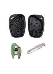 KEYYOU 2 Button Car Remote Key 433mhz ID46-PCF7946 Chip For Renault Traffic Master Vivaro Movano Kangoo Ne72 VAC102 Blade