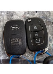 CN020116 Original 3 Button Flip Remote Key for 2016-2019 Hyundai Creta Model with 433MZ Frequency 4D60 Chip FCCID 95430-M0000