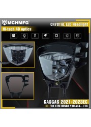 MCHMFG LED Crystal Motorcycle Headlight Headlight For Gasgas 2021-2023 EC 2021 2022 2023 Enduro Motorcycle