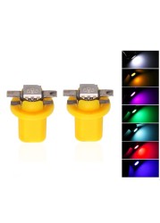 10pcs LED Light Car Speed ​​Gauge Dash Bulb Dashboard Instrument Light Wedge Interior Lamp B8.5D 509T B8.5 5050 LED 1 SMD T5 Lamp