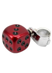 Steering Wheel Suicide Knob Creative Design Dice Shape Prevent Fatigue Power Handle Spinner Smooth Surface For Car Trucks