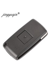 jingyuqin 4 Buttons Flip Folding Remote Key Fob Case Shell Fob For Peugeot 1007 Citroen C8 Uncut VA2 Hu82 Blade CE0523 Replacement