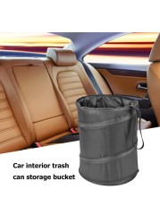 Multipurpose Oxford Cloth Garbage Can Trash Can Environmental Protection Car Interior Garbage Can Parts Storage Bucket