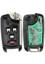 CN014007 Aftermarket For Chevrolet Cruze Equinox Camaro 2011-2014 With 4 Button Flip Remote Folding Key ID46 Chip 434MHz