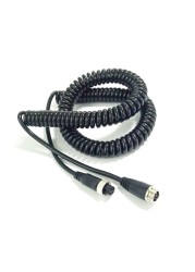 5M 4 Core Spring Aviation Headband Cable Poly Aviation Aviation Head Male to Female Vehicle Monitoring Video Extension Cable