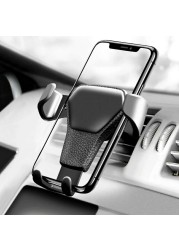 Auto Car Air Vent Phone Holder Clip Mount Smartphone Gravity for GPS Support Holder Mobile Phone Vehicle Rack Bracket