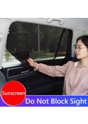 4pcs Universal Car Windshield Sunshade Auto Sun Shade Window Curtain Cover Auto Accessories Sun Protection Reflective Visor