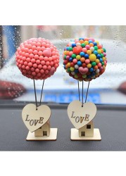 Flying House Balloon Car Decoration Center Console Interior Decor Home Party Desktop Ornaments Birthday Cake Decoration