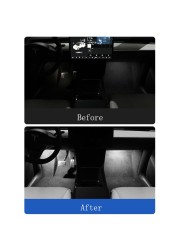 Ultra Bright Ambient LED Light For Tesla Model X S 3 Car Door Fotoil Atmosphere Interior Decorative Lamp Auto Trunk Lighting