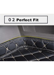 Sengayer Car Trunk Mat All Weather Auto Tail Boot Luggage Pad Carpet High Side Cargo Liner Fit For Ford Mustang 2015 2016-2020