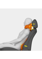 Universal Car Seat Headrest Pillow Rest Memory Foam Car Head Neck Pillow Support Sleeping Side Head High Elastic Nylon Telescopic