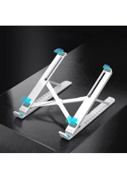 2 in 1 Anti-Slip Foldable Desktop Stand Support Adjustable Riser Portable Tablet Desk Stand Bracket for Laptop Mobile Phone