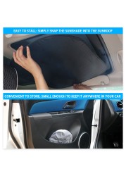 2pcs Car Interior Sunroof Shade Cover Sunshade UV Protector for Mini Cooper Clubman Countryman R55 R56 R60 R61 F56