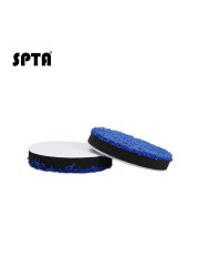 (Single Sale) SPTA 3/4/5/7 Inch Microfiber Polishing Pad Remove Buffer Wax Pads Replacement Buffing Pads for DA/RO Polisher