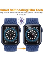 For Apple Watch 7 45mm 41mm Screen Protectors for iWatch Series 6 SE 5 4 3 2 1 38mm 42mm 40mm 44mm Hydrogel Protective Film