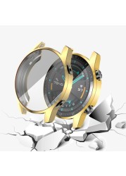 TPU Protective Case Full Cover Bezel Frame Protector For Huawei Watch GT2 46mm Watch Accessories