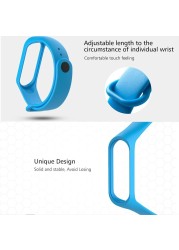 Sport Silicone Women Men Fashion MI Band 4 Strap For Xiaomi Miband 4 Watch Band Free Flim Screen Protector