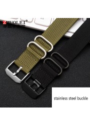 Hot Top Nylon NATO Watch Strap for L-uminox 3051 3150 Watchband 22mm 23mm Black Green Watch Band Waterproof Sport Zulu Strap