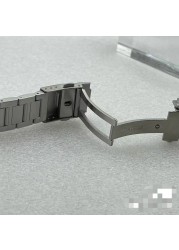 Watch Parts Sterile 20mm Width Solid Stainless Steel Watch Band Deploy Buckle Fit SPB185/187 Watches