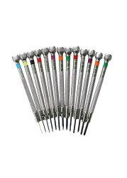 Watch repair tool kit, precision screwdriver, flat blade, new, 0.6mm-2.0mm, 13pcs