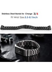 Stainless Steel Strap For Fitbit Charge 4 Band Replacement Wristband Smart Watch Bracelet Charge3/Charge4 Fitbit Charge 3 Band