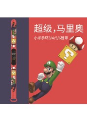 For Xiaomi Mi Mario Band 4 3 Strap Replacement Wrist Straps Silicone Bracelets Watch Strap For Xiaomi MI Band Wristband Strap