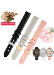 Genuine leather strap for Swarovski 5158517/5158544/5158972 watches accessories fashion bracelet 12mm small size female watch strap