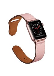 leather strap for apple watch band 44mm/40mm 42mm/38mm pulseira watchband smart watch strap iwatch bracelet apple watch 5 4 3 se 6