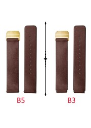 Replacement Leather Strap For Huawei B3/B5 Cowhide Leather Strap With Deployment Buckle