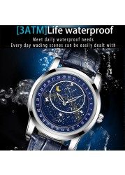 2022 Top Luxury Men's Watches Gypsophila Men Stainless Steel Watch Automatic Mechanical Watch AAA Moon Phase Watches