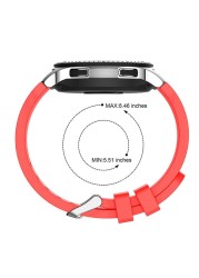 Silicone Wrist Band Strap for Samsung Galaxy Watch 46mm SM-R800 Smart Watch Samsung Gear S3 Watches for Huami Amazfit Stratos2