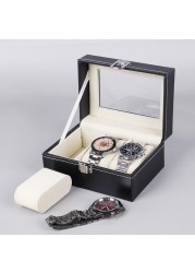 Watch Box 2/3/4/5/6/8/10 Grids PU Leather Watch Jewelry Box Storage Box Watch Packaging Organizer Jewelry Display Box