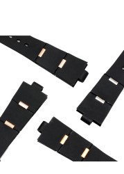 Silicone Watches Barselite Watch Accessories Band for bvlωdp42c14svdgmt Convex 8mm Rubber Strap Watch Men and Women 2 Types