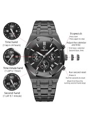 CHENXI Fashion Business Men Watches Top Brand Luxury Quartz Watch Men Stainless Steel Waterproof Wristwatch Relogio Masculino