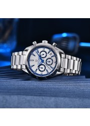 Pagani Design Chronograph Quartz Men's Watch Army Waterproof Stainless Steel Bracelet Clock Luxury Business Fashion Casual 2022