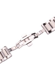 Solid 316L Stainless Steel Watchbands Silver 18mm 20mm 21mm 22mm 23mm 24mm Metal Watch Band Strap Wrist Watches Bracelet