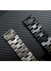 Fenix ​​6X/5X Band Titanium Metal Quick Fit Watch Strap Compatible for Garmin Fenix ​​6X Pro/Fenix ​​5X Plus 26 22mm Width Garmin Band