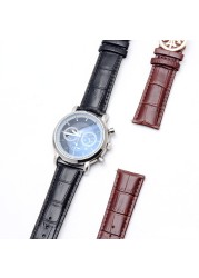 Leather Watch Strap For Patek Philippe Bomb 5167Ax Watch Crocodile Pattern Strap Butterfly Buckle Men And Women 19/20mm 22mm