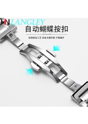 Watch band for Longines Watchband Stainless Steel Bracelet Original Master Crescent 12/13/14/15/16/17/18/19/20/21/22mm strap