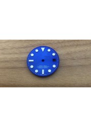 Blue luminous 29mm watch sub-dial with R logo for 2836, 2824, 8215 and Mingzhu movement