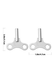 2pcs High Quality Steel Clock Metal Clock Wrench Strong Key Clock Winding Tools Chain Repair Tool for Home Shop Clock